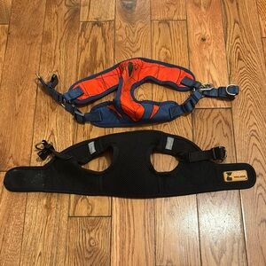 Red and Black Dog Harness Set